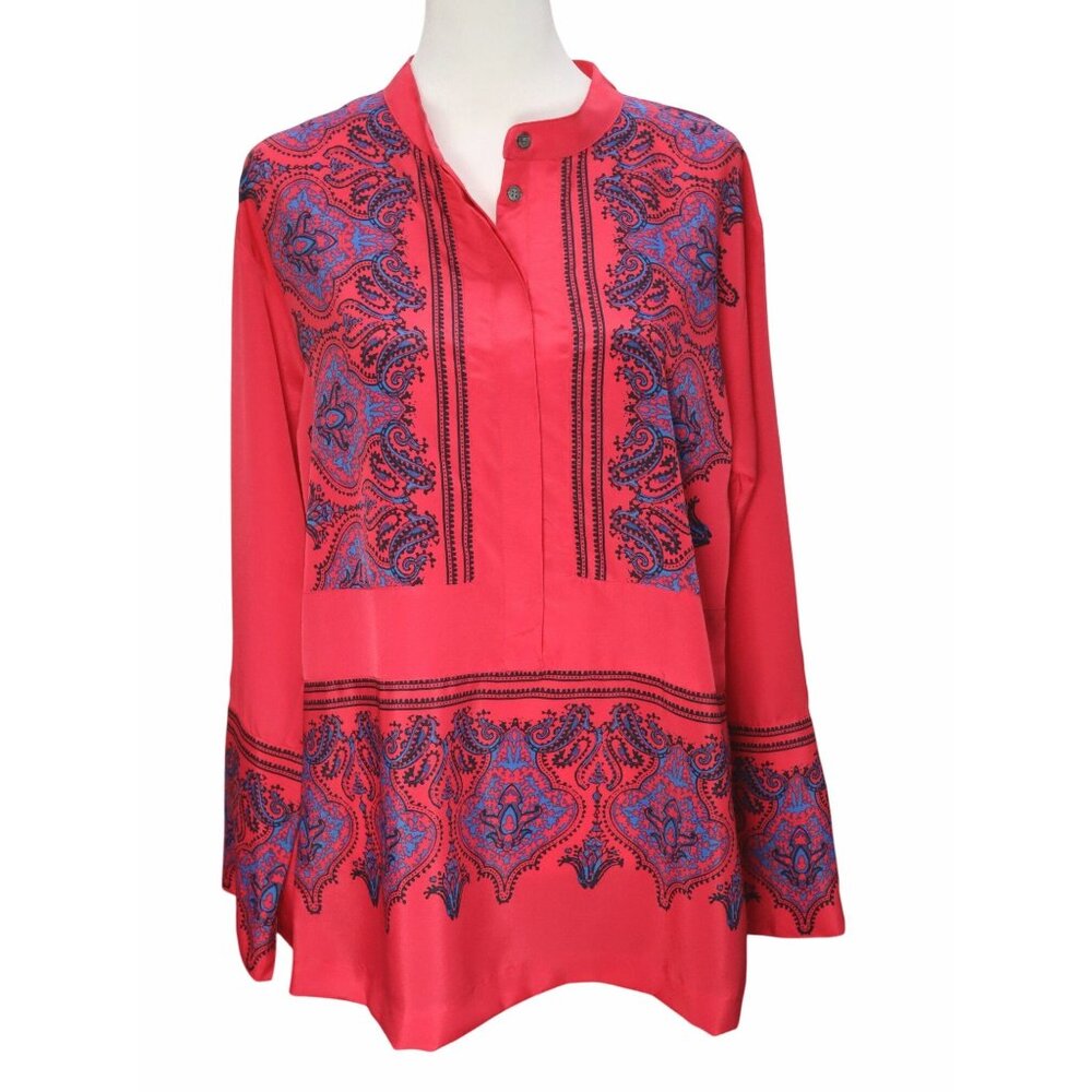 J. Crew Pink Paisley Popover Tunic Women's Sz Small NWT Factory Store
